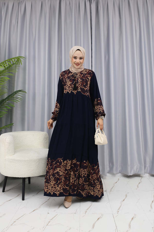 ÇİÇEK DESENLİ ELBİSE